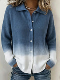 Women's Vintage Print Collared Sweater 1425