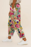 Casual Pockets Lightweight Drawstring Elastic Waist Women Pants