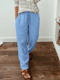 Women's Cotton And Linen Casual Pants