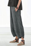 Women's Solid Color with Pockets Casual Loose Pants
