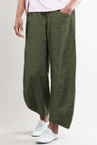 Women's Solid Color with Pockets Summer Loose Pants