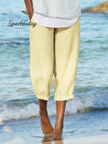 Women's Cotton Linen Comfortable Casual Pants