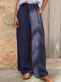 Women's Cotton And Linen Casual Pants