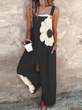 Elegant Floral Sleeveless Jumpsuit