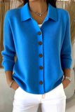 Women Plain Long Sleeve Comfy Casual Cardigan