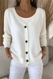 Women Plain Long Sleeve Comfy Casual Cardigan