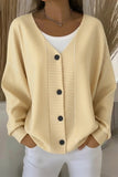Women Striped Long Sleeve Comfy Casual Cardigan