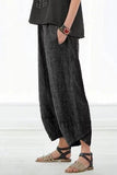 Women's Solid Color with Pockets Casual Loose Pants